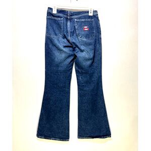 Bongo blue Jeans VTG Y2K low rise flare bell bottom wide leg retro logo women 7